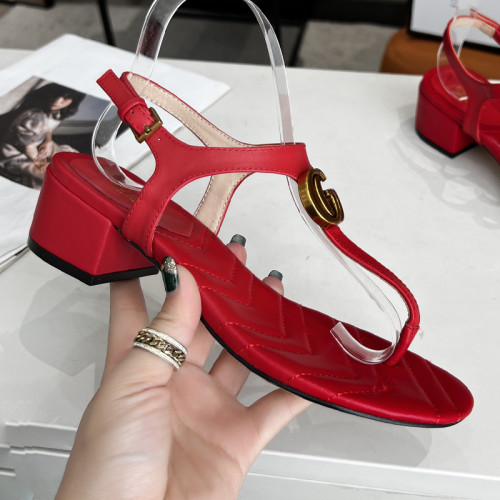 Gucci Womens Shoes Platform Slide Slippers Sandal Summer Design Luxury Brand 4cm Heel Women's GG platform slide sandal with Original Box 623212 UKO00 2580
