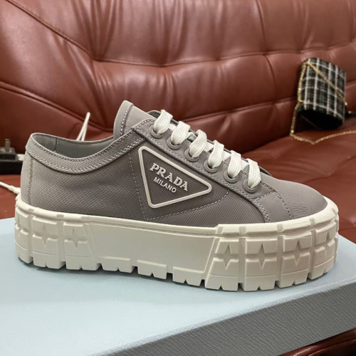 Prada Womens Shoes Sneakers Lace-Up Luxury Brand Fashion Sneakers for Women with Original Box