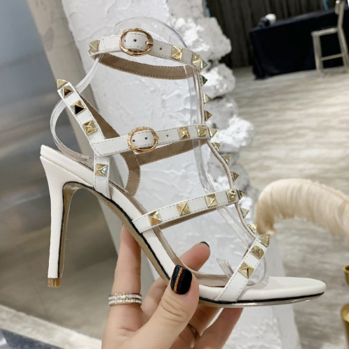 Valentino Women Shoes Mule Flip Flop Sandals ROMAN STUD SLIDE SANDAL IN QUILTED NAPPA with Original Box Luxury Brand