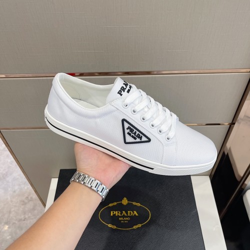Prada Mens Shoes Casual Luxury Brand Breathable Sneakers with Original Box