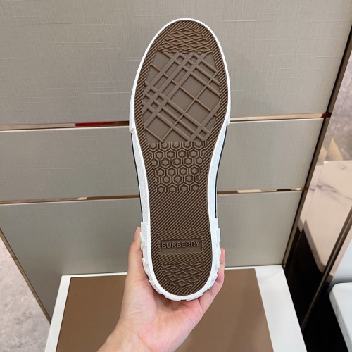 Burberry Mens Shoes Sneakers Fashion Type Luxury Brand Vintage Check Cotton Sneaker with Original Box