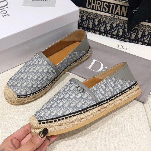 Dior Women Shoes Luxury Brand Design Dior Granville Espadrille Women Shoes with Box