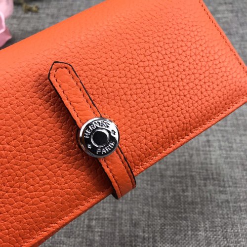 Hermes Womens Mens Wallets Purse Bag Clutch Leather Design Coin Bag with Original Box