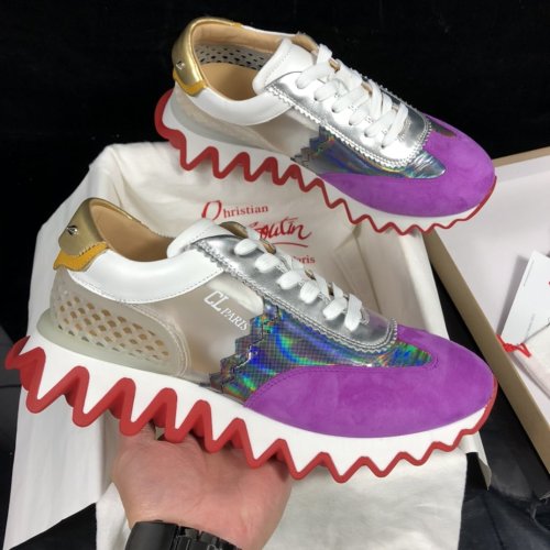 Christian Louboutin Womens Shoes Sneakers Luxury Brand with Original Box Fashion Sneakers