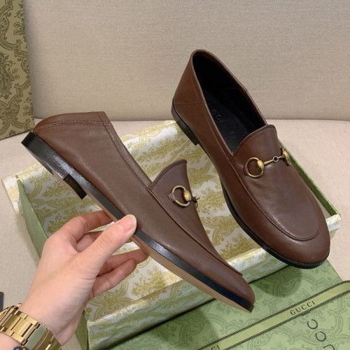 Gucci Womens Shoes Casual Design Loafers Leather Luxury Brand loafer with Original Box