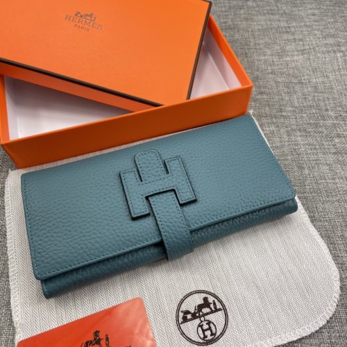 Hermes Womens Mens Wallets Purse Bag Clutch Leather Design Coin Bag with Original Box