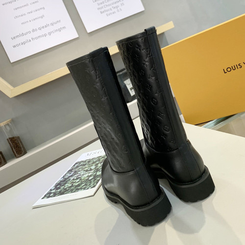 Louis Vuitton Women Shoes Boots Fashion Ankle Boots Luxury Brand Leather Design with Original Box
