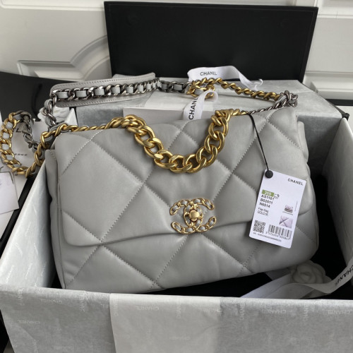 Chanel Womens Bags Shoulder Messenger Bags Chanel 19 Flap Bag Luxury Brand with Original Box