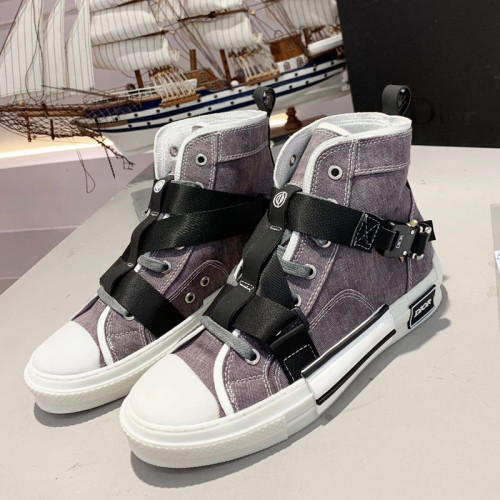 Dior Womens Mens Shoes Sneakers Luxury Brand Unisex Design B23 High-Top Sneaker with Box