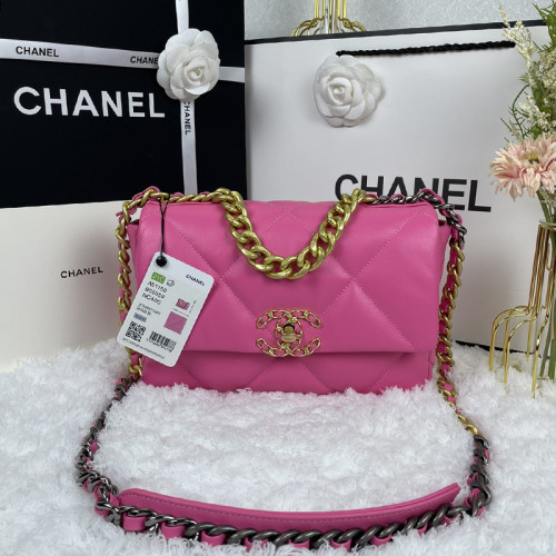 Chanel Womens Bags Shoulder Messenger Bags Chanel 19 Flap Bag Luxury Brand with Original Box