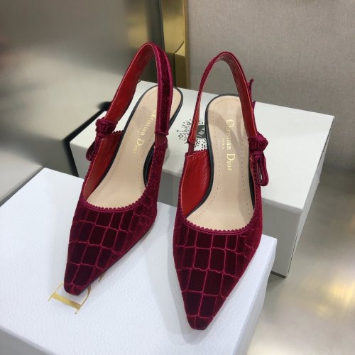 Dior Womens Shoes Sandals Fashion Pumps Luxury Brand D-Doll Quake Oblique J'ADIOR PUMP with Original Box