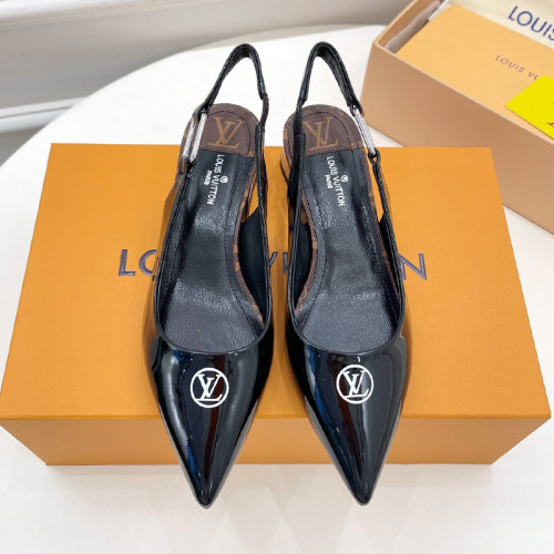 Louis Vuitton Womens Shoes Pumps Sandals Leather Design Luxury Brand Fashion Sandals with Original Box