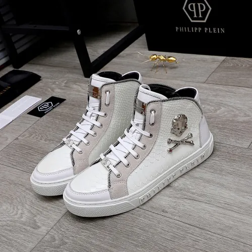 Philipp Plein Men Shoes High Top Sneaker Fashion Design Luxury Brand