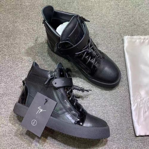 Giuseppe Zanotti Mens Shoes Luxury Brand High Top Sneakers Coby