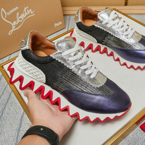 Christian Louboutin Mens Shoes Sneakers Luxury Brand Red Bottom Design Sports Footwears