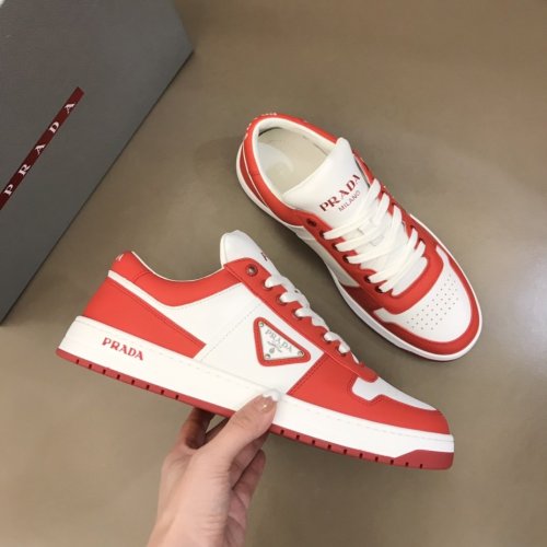 Prada Mens Shoes Sneakers Casual Shoes for Men Luxury Brand Breathable Fashion Sneakers with Original Box