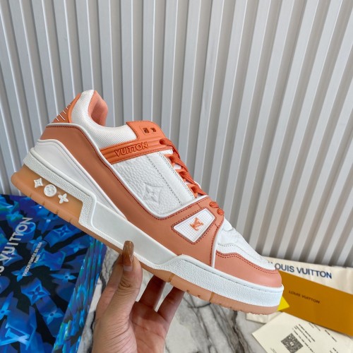 Louis Vuitton Men Shoes Fashion Sneakers Design Luxury Brand LV TRAINER SNEAKER with Original Box