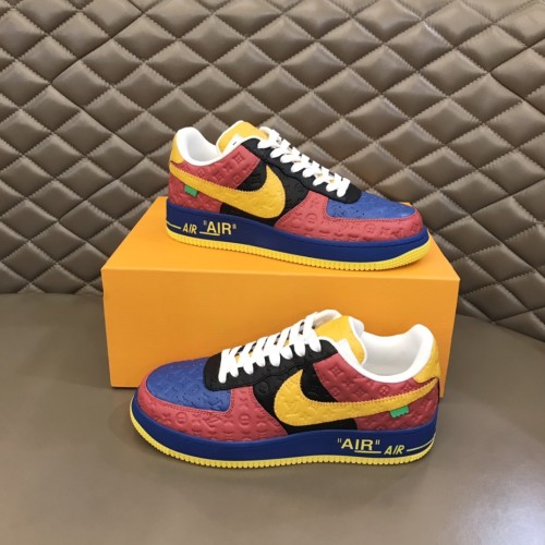 Louis Vuitton NIKE Off-White Men Shoes Fashion Sneakers Design Luxury Brand LVXNIKE Air Force Sneakers with Original Box