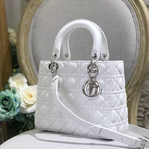 Dior Womens Bags Handbags Luxury Fashion MEDIUM LADY D-LITE BAG with Original Box