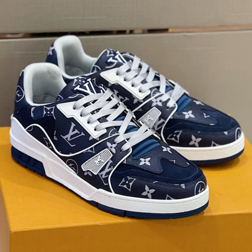 Louis Vuitton Men Shoes Fashion Sneakers Design Luxury Brand LV TRAINER SNEAKER with Original Box 1A9ZC2