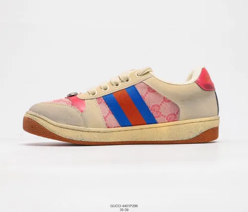 Gucci Distressed Screener Sneakers Womens Shoes 4401E296