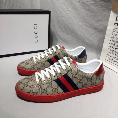 Gucci Mens Shoes Luxury Brand Men's Ace GG Supreme Sneaker ‎429445 96G50 9767 with Original Box