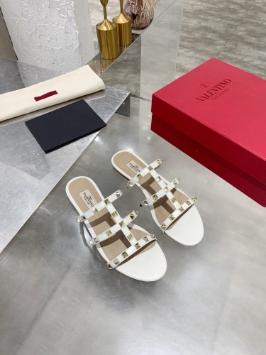 Valentino Women Shoes Mule Flip Flop Sandals ROMAN STUD SLIDE SANDAL IN QUILTED NAPPA with Original Box Luxury Brand