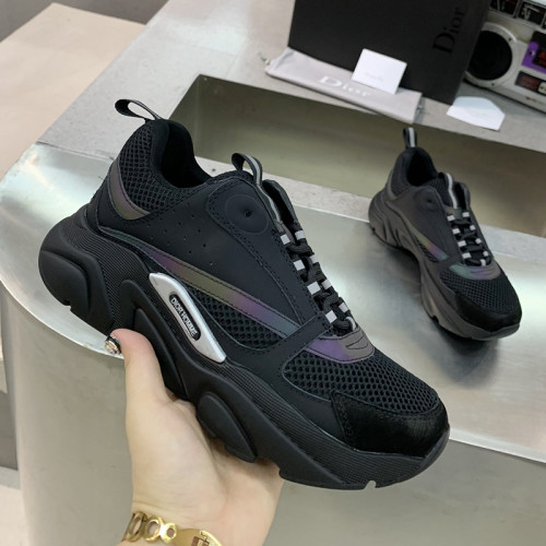 Dior Mens Shoes Sneakers Luxury Brand Breathable Design B22 SNEAKER with Original Box