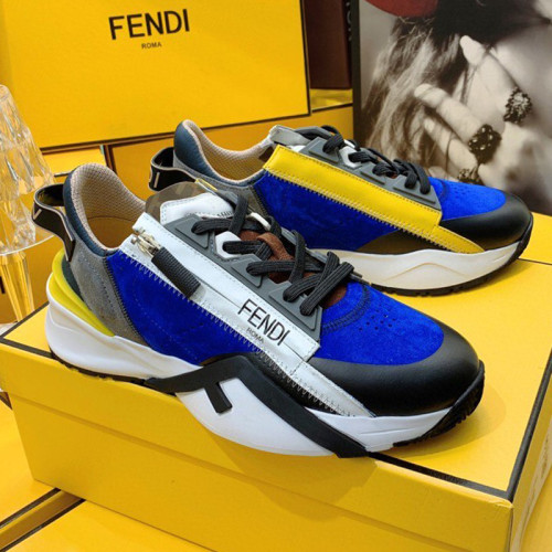 Fendi Mens Shoes Fashion Sneakers Luxury Brand Casual Fendi Flow Low-Top Sneakers Shoes for Men with Original Box