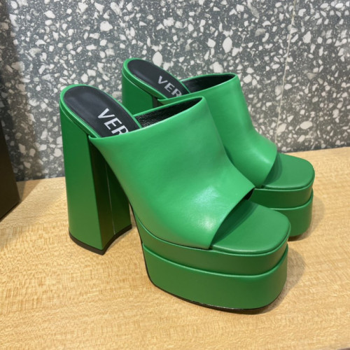 Versace Brand Womens Sandals Shoes Pumps Leather Big Size LA MEDUSA LEATHER PUMPS Design Luxury Brand Sandals for Women
