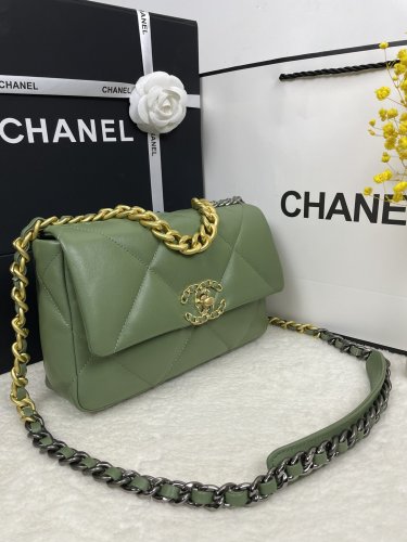 Chanel Womens Bags Shoulder Messenger Bags Chanel 19 Flap Bag Luxury Brand with Original Box