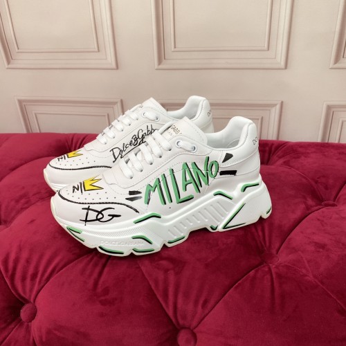 Dolce&Gabbana Men Shoes Sneakers Luxury Brand Mixed-material Daymaster sneakers with DG logo CS1941AQ7098B706