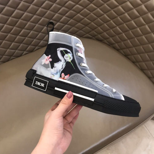 Dior Womens Mens Shoes Sneakers Luxury Brand Unisex Design B23 High-Top Sneaker with Box