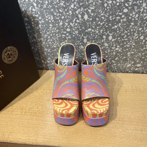 Versace Brand Womens Sandals Shoes Pumps Leather Big Size LA MEDUSA LEATHER PUMPS Design Luxury Brand Sandals for Women