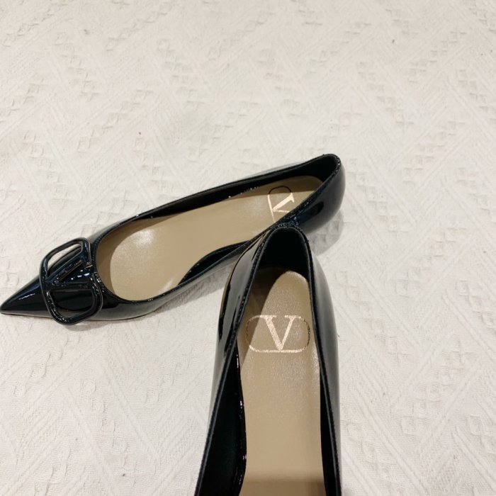 Valentino Women Shoes Mule Flip Flop Sandals VLOGO SIGNATURE CALFSKIN PUMP 45MM / 1.8 IN. Luxury Brand with Original Box