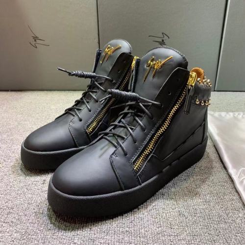 Giuseppe Zanotti Mens Shoes Luxury Brand High Top Sneakers Coby