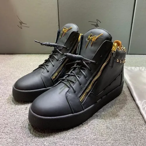 Giuseppe Zanotti Mens Shoes Luxury Brand High Top Sneakers Coby
