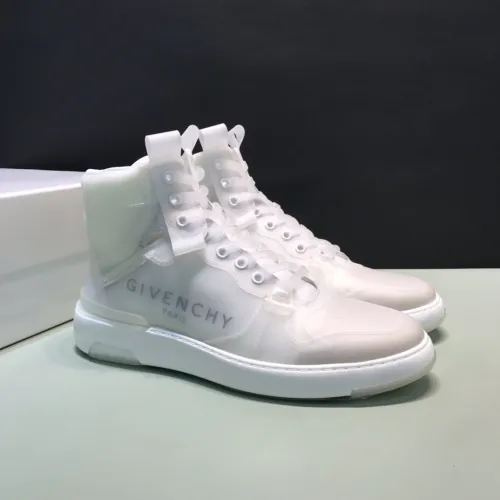 Givenchy Men Shoes Boots Fashion Sneakers Luxury Brand Wing Mid Transparent Sneakers BH002YH0MW-100
