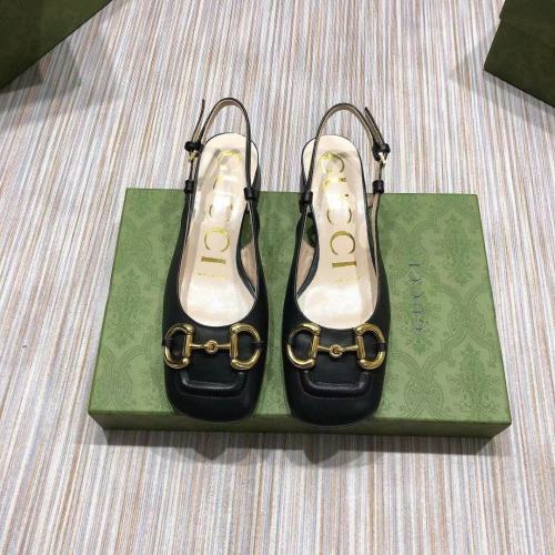 Gucci Womens Shoes Low-heel Slingback with Horsebit 2.5cm