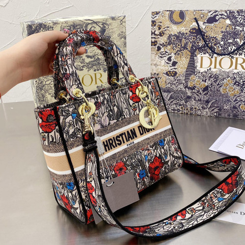 Dior Womens Bags Handbags Luxury Fashion MEDIUM LADY D-LITE BAG with Original Box