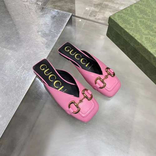Gucci Womens Shoes Flat Mule with Horsebit