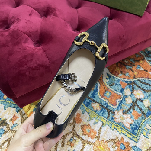 Gucci Womens Shoes Ballet Flat with Horsebit 621161 1RH00 1000