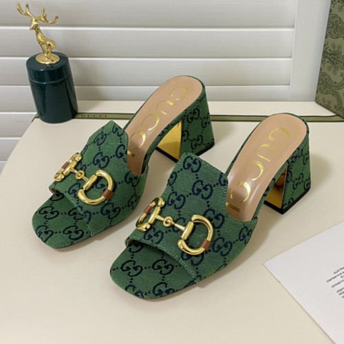 Gucci Womens Shoes Sandals Casual Design Luxury Brand Classic Leather Women's slide sandal with Horsebit with Original Box