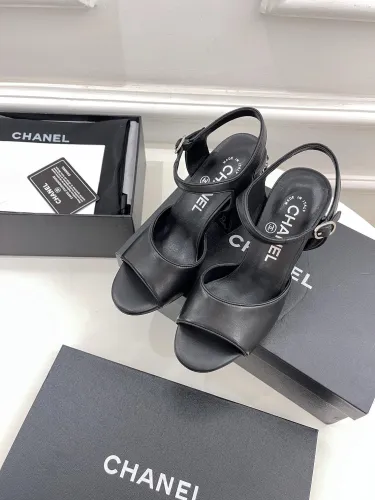 Chanel Womens Shoes Sandals Slippers Luxury Brand Design with Original Box Women Slippers 8cm Heel