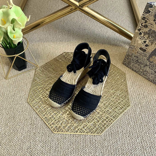 Dior Womens Shoes DIOR GRANVILLE WEDGE ESPADRILLE KCP788EMR_S900