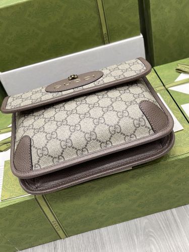 Gucci Womens Mens Bags Crossbody Shoulder Messenger Bags Luxury Brand Gucci GG Supreme Neo Vintage Small Messenger Bag with Original Box 501050 9C2VT 8745