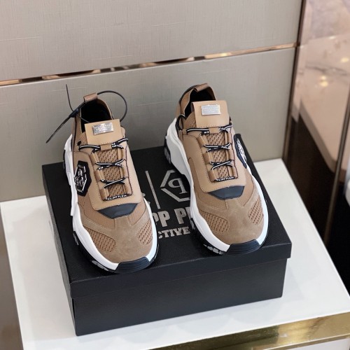 Philipp Plein Men Shoes Sneakers Low Top Sneaker Fashion Design Luxury Brand Trainer Predator TM with Original Box