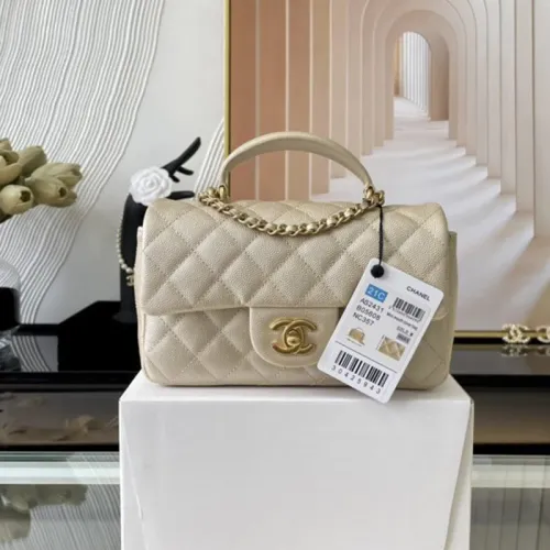Chanel Womens Bags Crossbody Bag Classic Handbag CF Mini Luxury Brand with Original Box