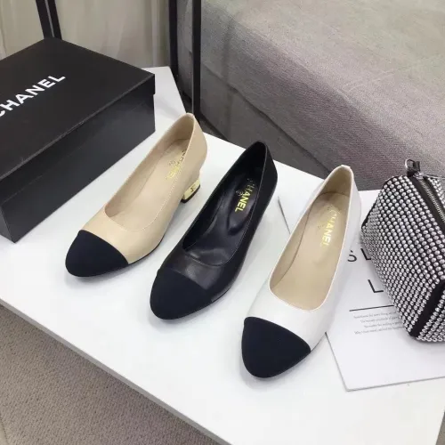 Chanel Womens Shoes Leather Pumps