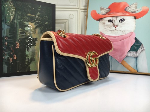 Gucci Womens Bags Shoulder Messenger Bag Luxury Brand Small GG Marmont bag with Original Box